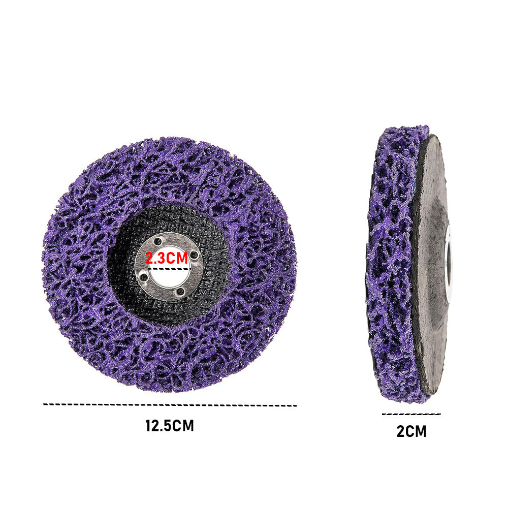Sanding Accessories: 10 x 125mm x 22mm POLY STRIP DISC WHEEL PAINT RUST REMOVAL CLEAN GRINDER