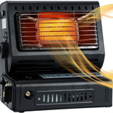 Patio Heaters: Portable Butane Gas Heater Camping Camp Tent Outdoor Hiking Camper Survival Black