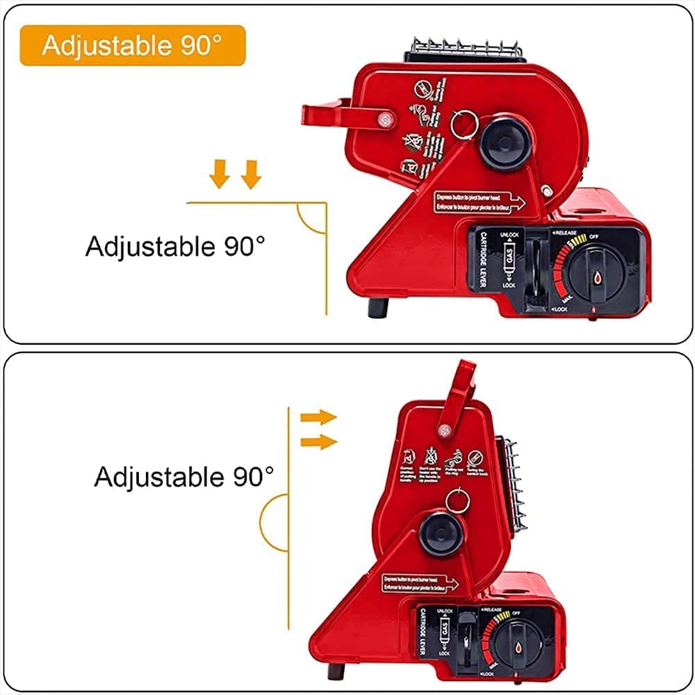 Camping Appliances: Portable Butane Gas Heater Camping Camp Tent Outdoor Hiking Camper Survival Red