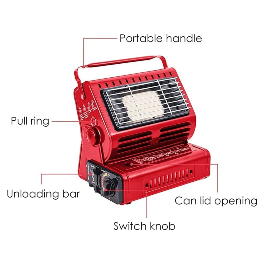 Camping Appliances: Portable Butane Gas Heater Camping Camp Tent Outdoor Hiking Camper Survival Red