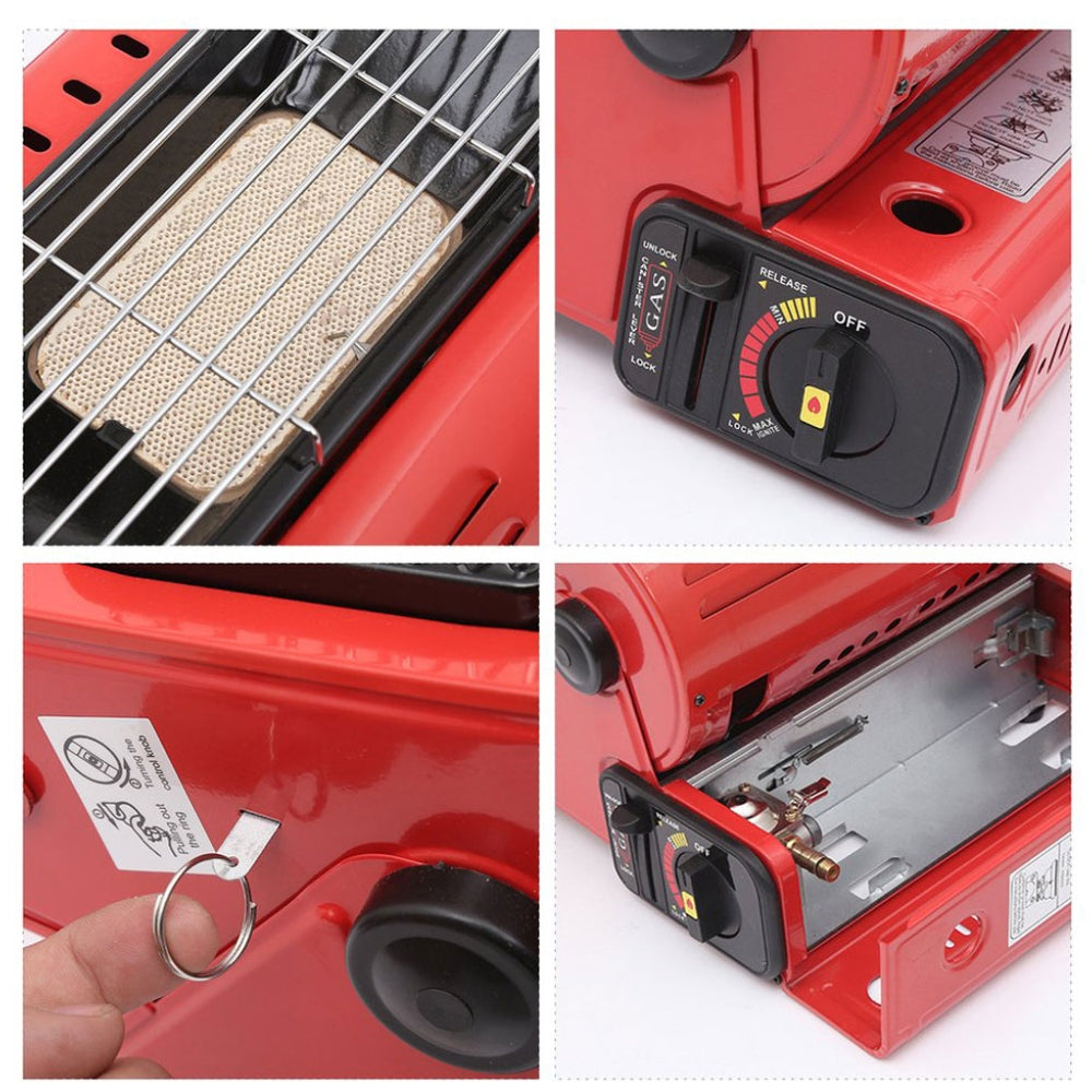 Camping Appliances: Portable Butane Gas Heater Camping Camp Tent Outdoor Hiking Camper Survival Red