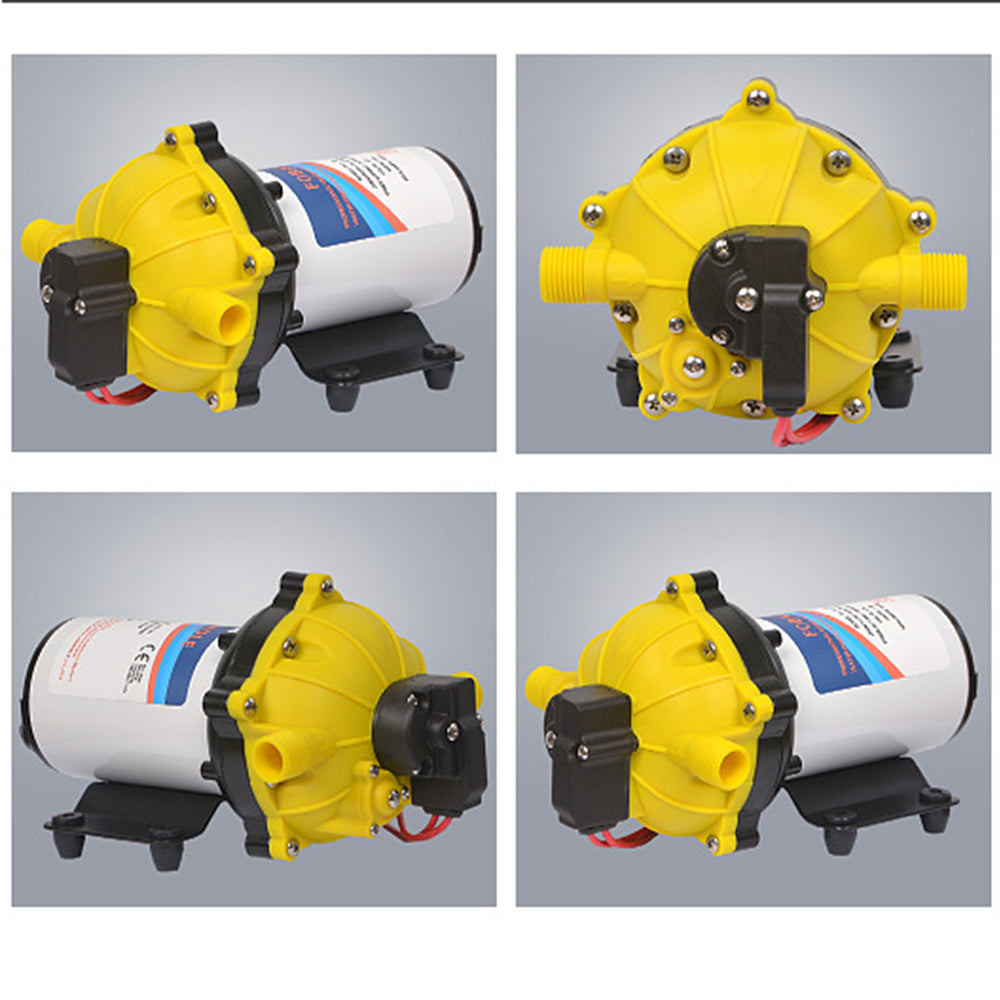Sewage Pumps: 6.6GPM Washdown Pump Kit 12V Wash Pump w/ Hose Nozzle For Caravan RV Marine Boat