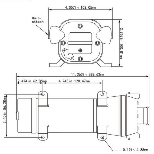 Irrigation Pumps: High Pressure Water Pump 45PSI for Camping Caravan Garden Caravan Boat Marine