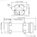 Irrigation Pumps: High Pressure Water Pump 45PSI for Camping Caravan Garden Caravan Boat Marine