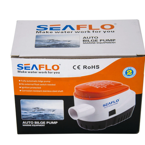 SEAFLO 12V 750GPH Automatic Bilge Pump Marine Boat Auto Submersible Pump