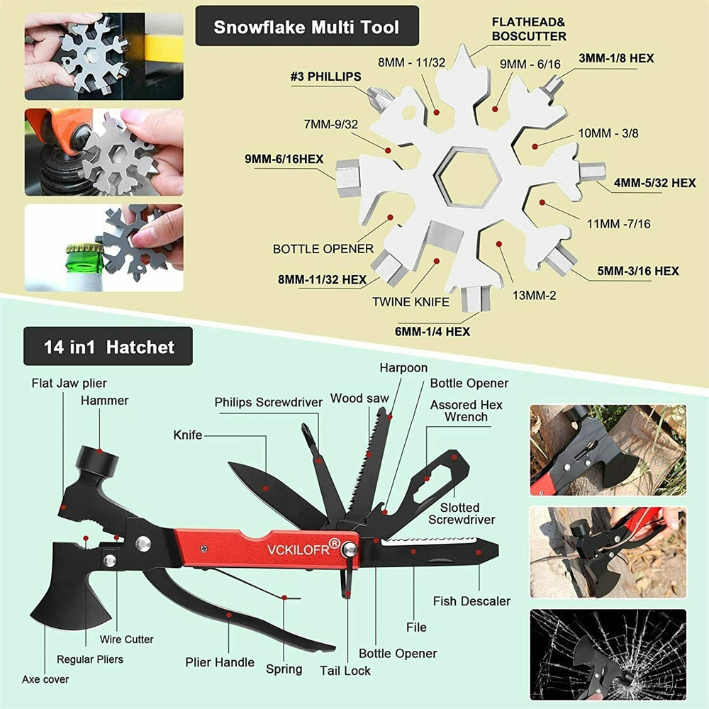 Camping Appliances: 32 In 1 Emergency Survival Equipment Kit Camping SOS Tool Sports Tactical Hiking