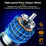 Automotive Cleaning: Electric Car Pressure Washer Cordless Spray Gun W/ 2 Battery Water Cleaner Tool
