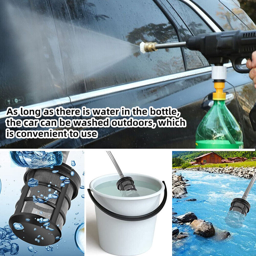 Automotive Cleaning: 88V Cordless Electric High Pressure Washer Water Spray Gun Car Cleaner 2 Battery