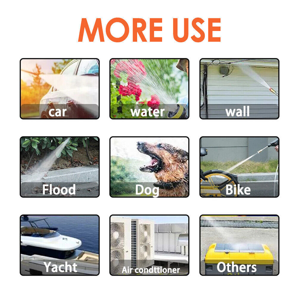 Automotive Cleaning: 88V Cordless Electric High Pressure Washer Water Spray Gun Car Cleaner 2 Battery