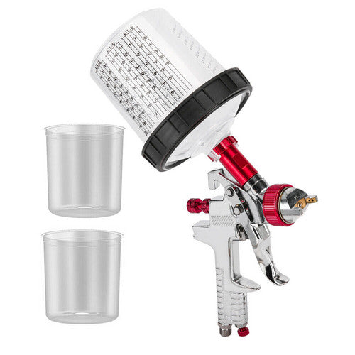 Caravan Accessories: Air HVLP Spray Gun Paint Gun 600CC Gravity Feed Cup 1.4mm 1.7mm 2mm Tip AU Stock