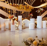 Other Wedding Decorations: 4 Hard Carboard Display Stand Round Plinth Cylinder Pedestal Wedding Flower