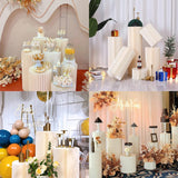 Other Wedding Decorations: 4 Hard Carboard Display Stand Round Plinth Cylinder Pedestal Wedding Flower