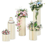 Other Wedding Decorations: 5 Hard Carboard Display Stand Round Plinth Cylinder Pedestal Wedding Flower