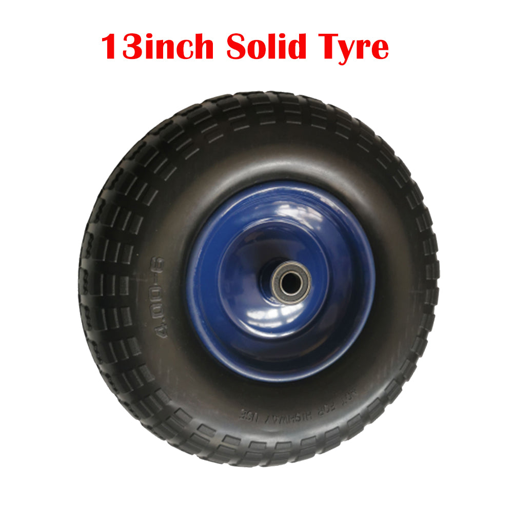 Automotive Parts: 13inch Trolley Wheel Solid Tyre Tire Steel Rim for Hand Trolley Cart
