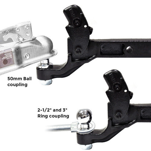Automotive Lifts & Hoists: 8 Ton Pintle Tow Hook Receiver Arm Hitch Towing Car Truck Heavy Duty Ball Combo