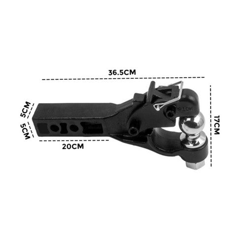 Automotive Lifts & Hoists: 8 Ton Pintle Tow Hook Receiver Arm Hitch Towing Car Truck Heavy Duty Ball Combo