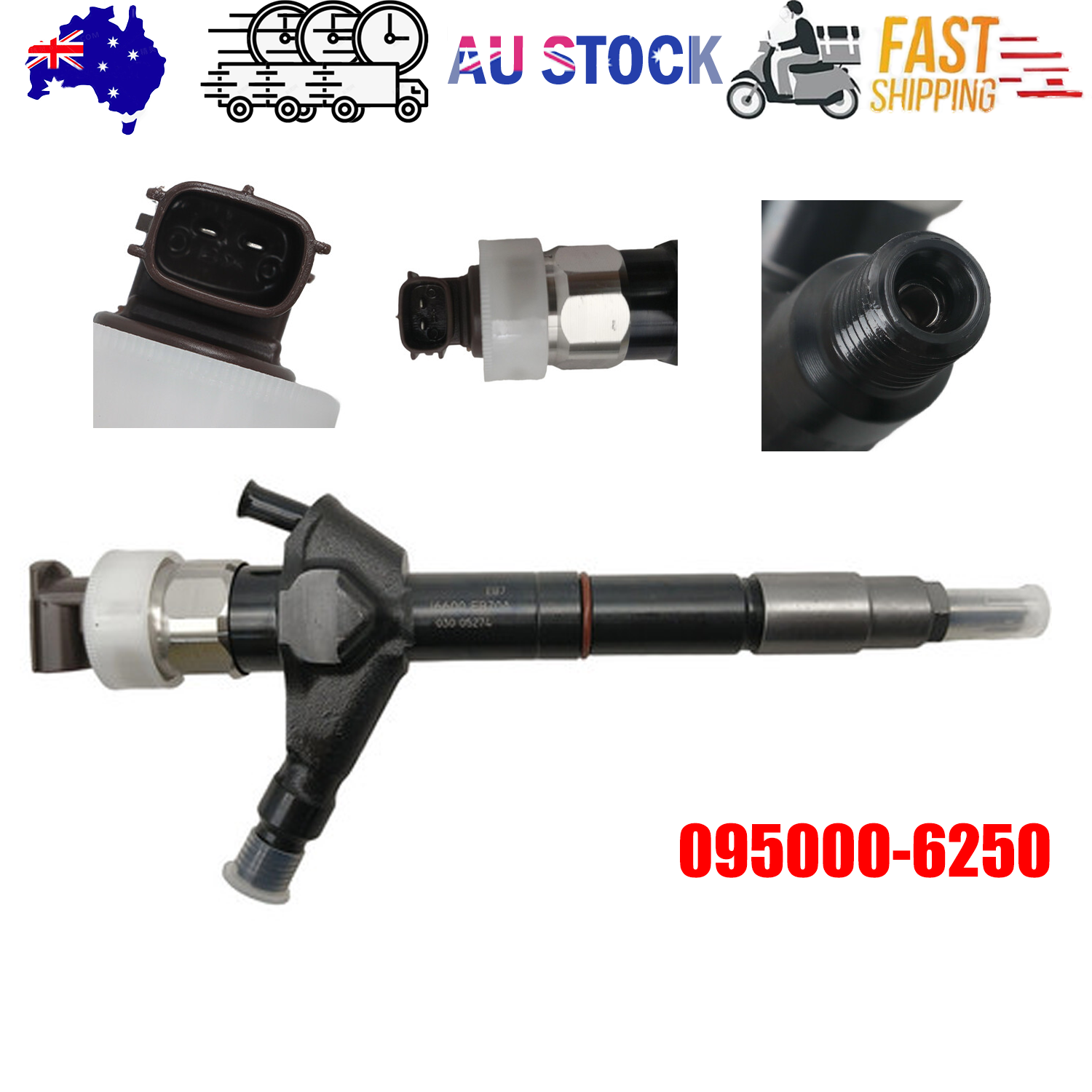 Automotive Parts: For Nissan YD25DDTI Navara D22 16600-EB70C Fuel Injector 095000-6250 095000-6251