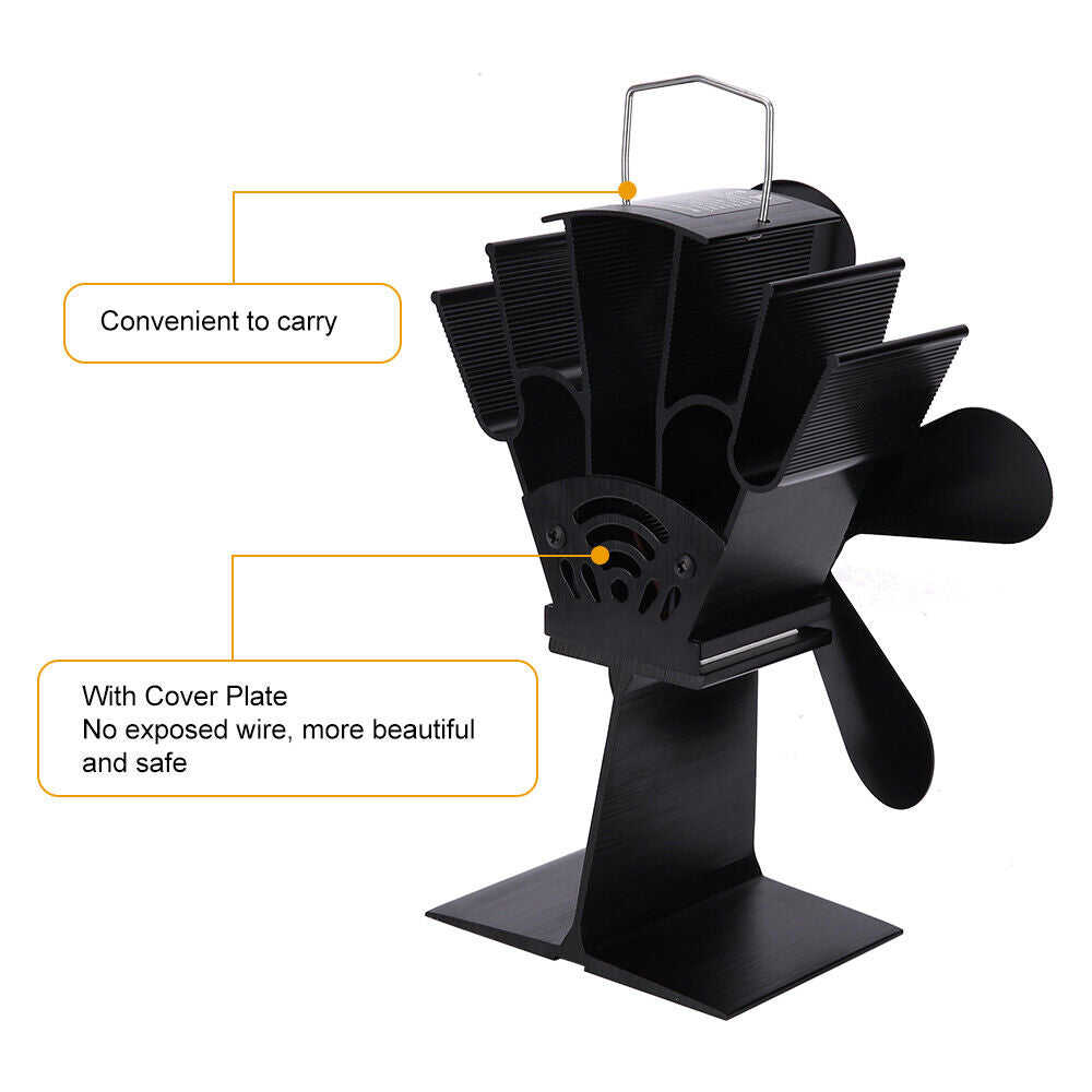 Transformers & Regulators: Wood Heater Fan Eco Heat Powered Self-Powered Silent for Fireplace Stove Burner