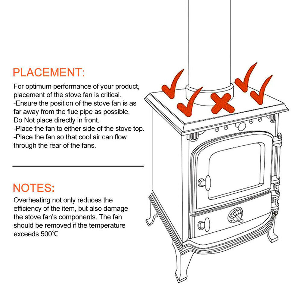 Transformers & Regulators: Wood Heater Fan Eco Heat Powered Self-Powered Silent for Fireplace Stove Burner