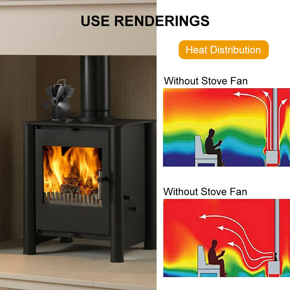 Transformers & Regulators: Wood Heater Fan Eco Heat Powered Self-Powered Silent for Fireplace Stove Burner