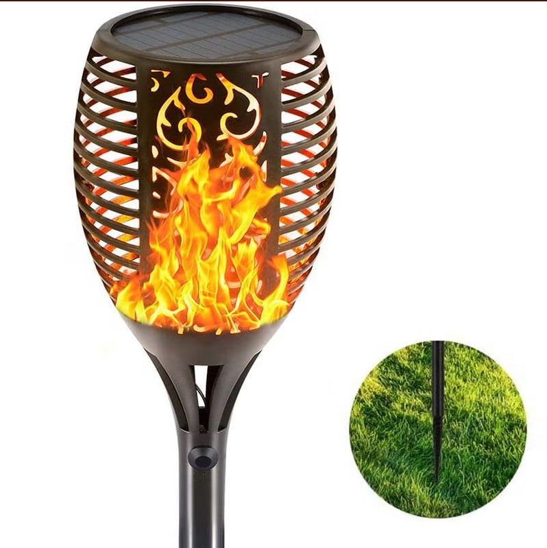 Outdoor Decorations & Lights: Solar Outdoor Lights Decorative Torch Light Garden Path Decoration LED Camping Ornaments