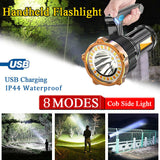 Camping Lights & Lanterns: Most Powerful 1200lm LED Flashlight Super Bright Torch Lamp USB Rechargeable