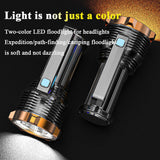 Camping Lights & Lanterns: Most Powerful 1200lm LED Flashlight Super Bright Torch Lamp USB Rechargeable