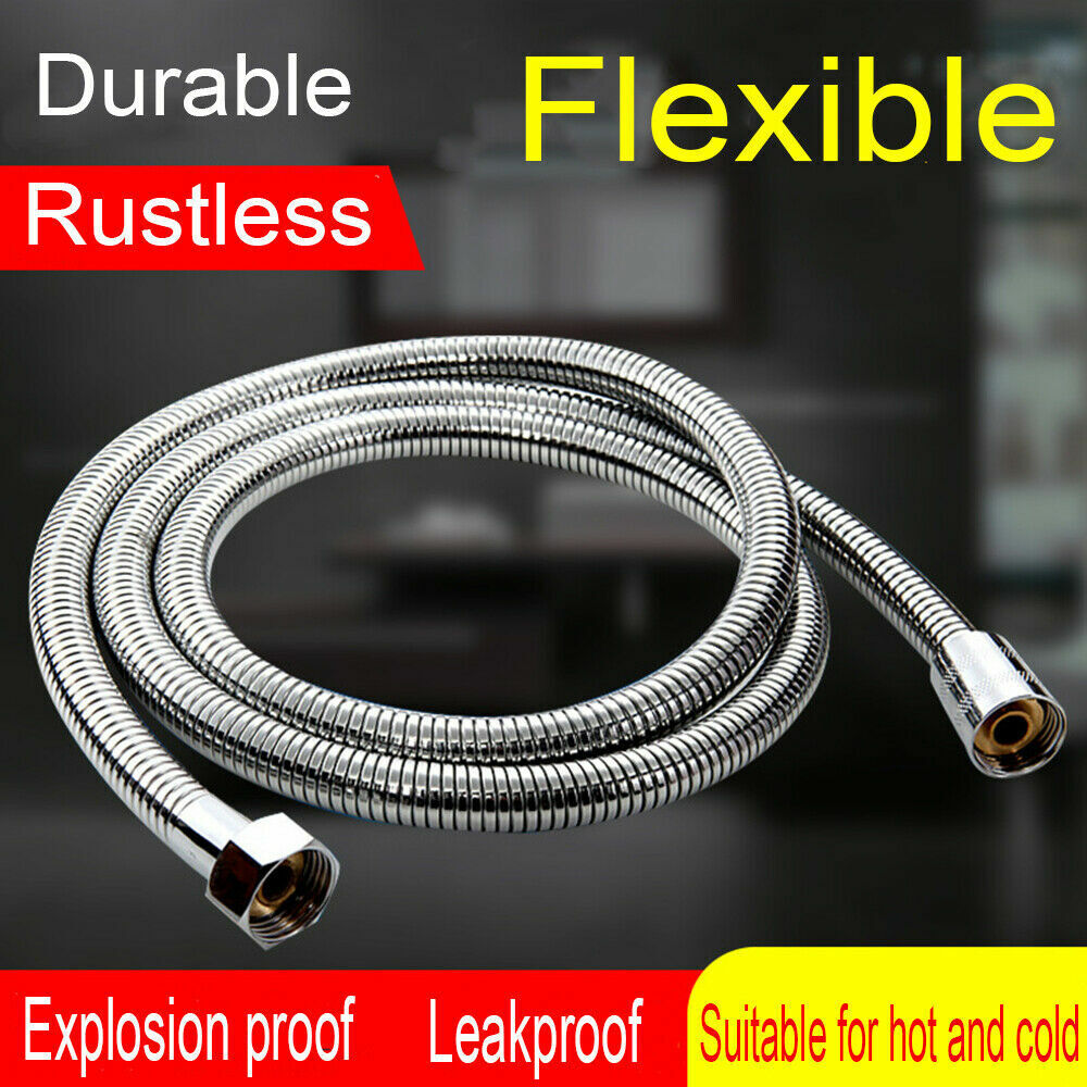 Shower Accessories: 3m Shower Head Hose Stainless Steel Bathroom Flexible Tube Replacement Pipe AU