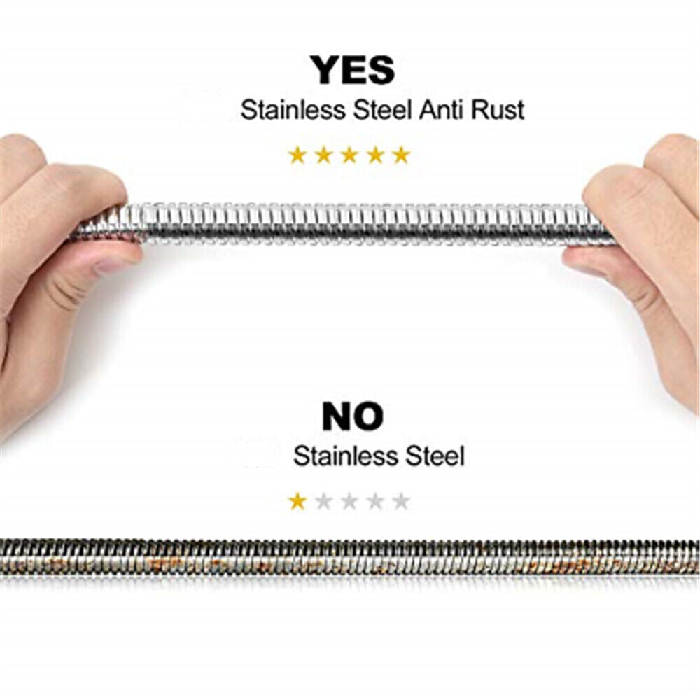 Shower Accessories: 3m Shower Head Hose Stainless Steel Bathroom Flexible Tube Replacement Pipe AU