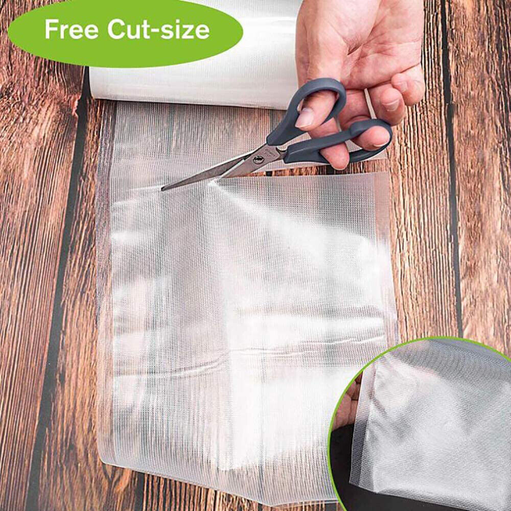 Food Storage: 2ROLLS 20CM Vacuum Sealer Bags Rolls Vaccum Food Saver Storage Seal 6M