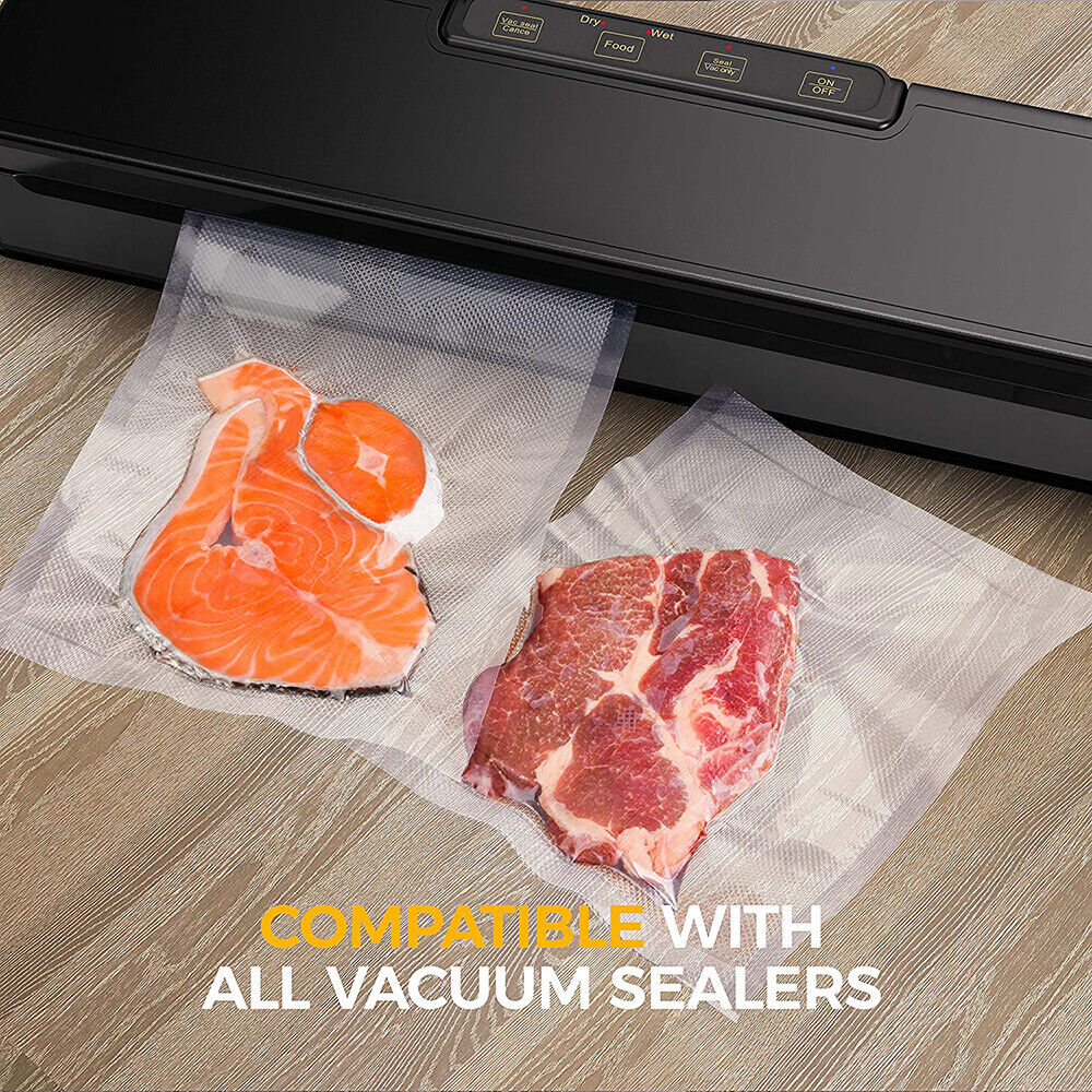 Food Storage: 2ROLLS 28CM Vacuum Sealer Bags Rolls Vaccum Food Saver Storage Seal 6M