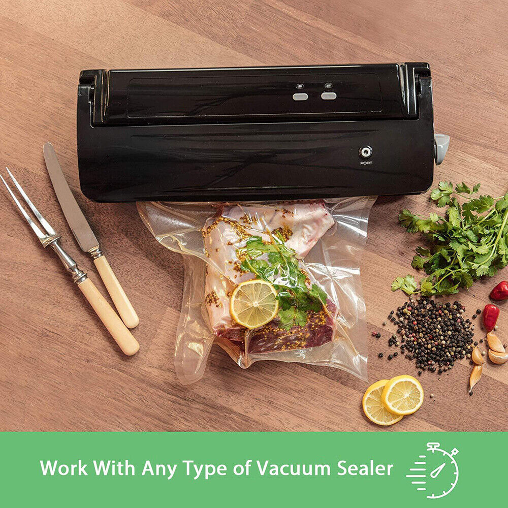 Food Storage: 2ROLLS 30CM Vacuum Sealer Bags Rolls Vaccum Food Saver Storage Seal 6M