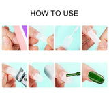 Nail Care: 500Pcs Fake French Nail Tips White Clear Stiletto False Gel Pointy Art Acrylic