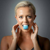 Gym Equipment & Accessories: Facial exerciser exercise ballneck toner3-stage mandibular exerciser jaw trainer Blue