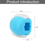 Gym Equipment & Accessories: Facial exerciser exercise ballneck toner3-stage mandibular exerciser jaw trainer Blue