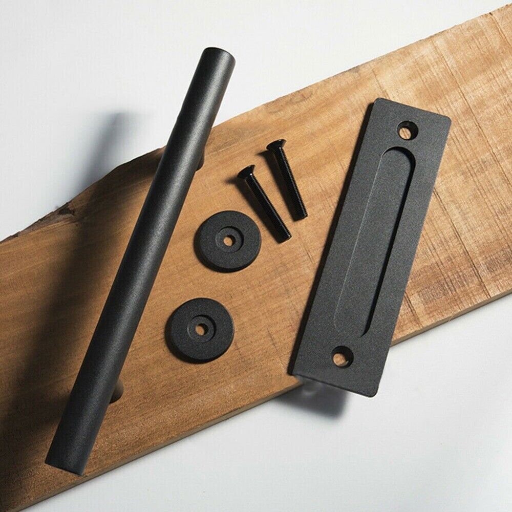 Paper Products: 12" Barn Door Handle Sliding Flush Pull Wood Door Gate Hardware Stainless Steel