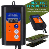 Pots, Planters & Accessories: Thermostat Controller Seedling Heat Mat Heating Pad Plant Seed Start AU PLUG