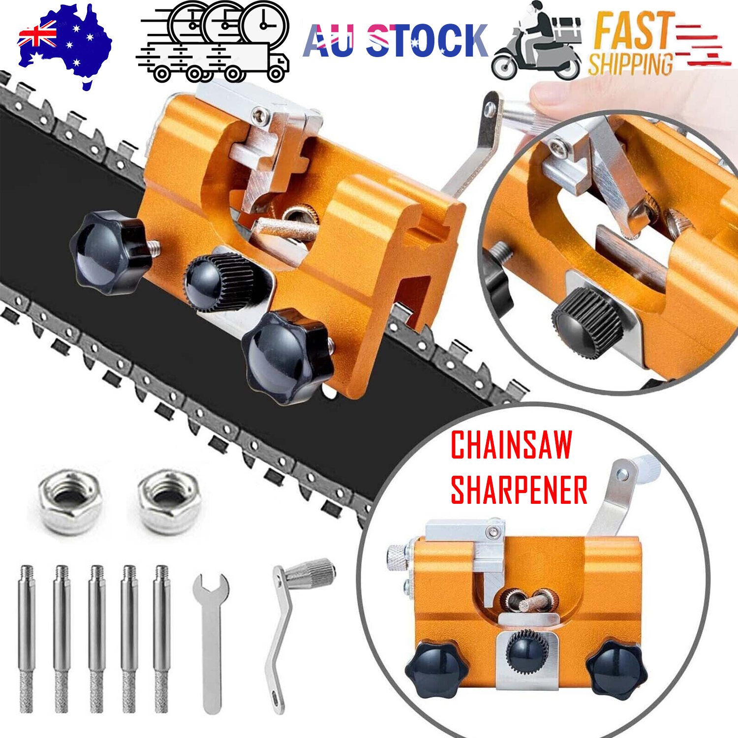 Chainsaws: Easy Portable Chainsaw Sharpener Jigs Sharpening Tool Chain Saws Electric Saws