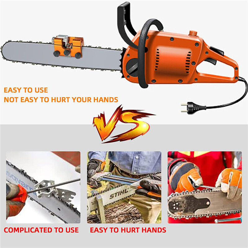 Chainsaws: Easy Portable Chainsaw Sharpener Jigs Sharpening Tool Chain Saws Electric Saws