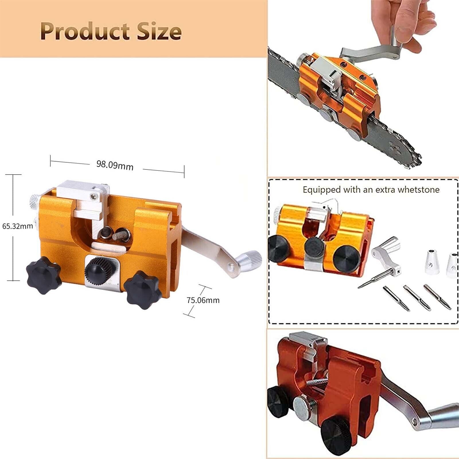 Chainsaws: Easy Portable Chainsaw Sharpener Jigs Sharpening Tool Chain Saws Electric Saws