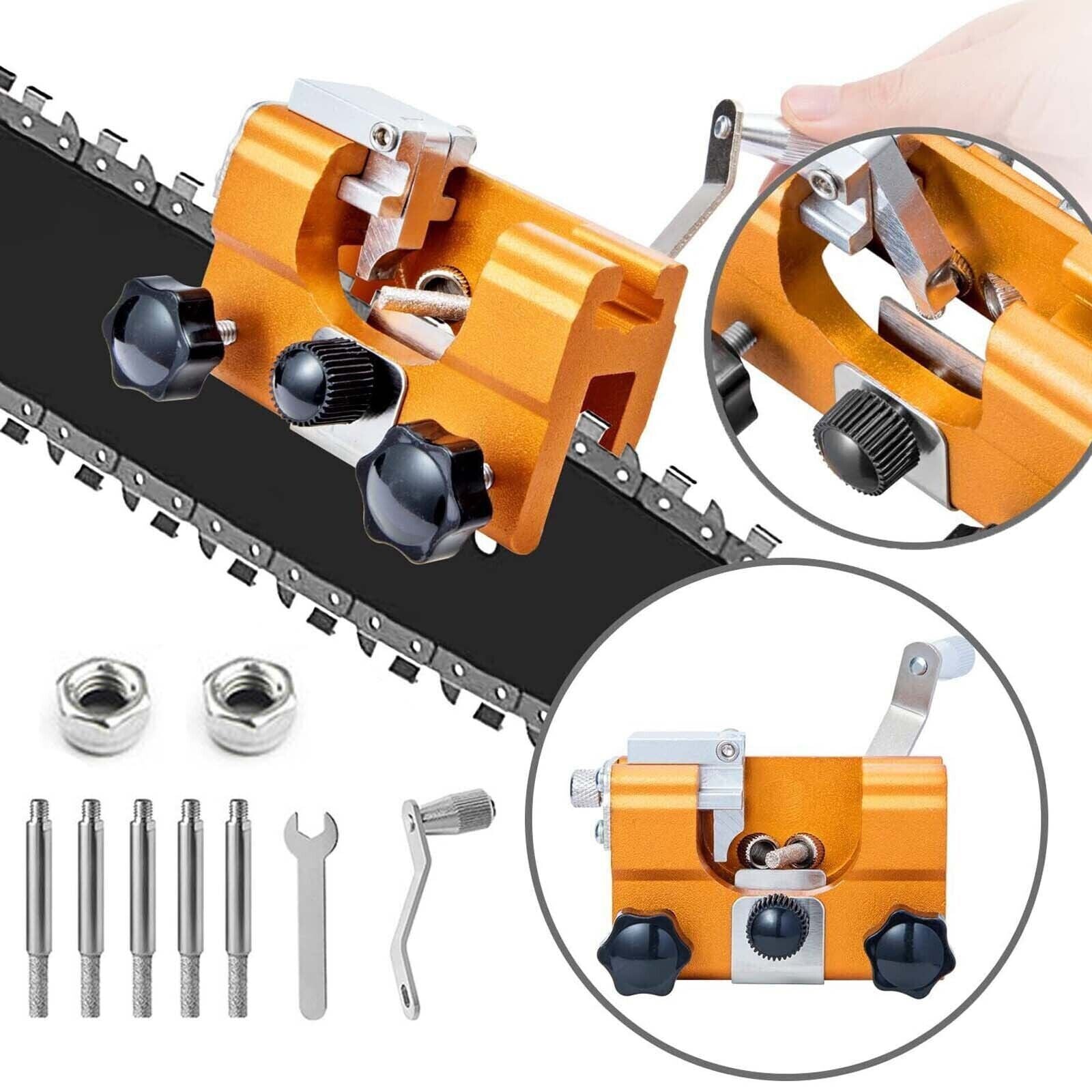 Chainsaws: Easy Portable Chainsaw Sharpener Jigs Sharpening Tool Chain Saws Electric Saws