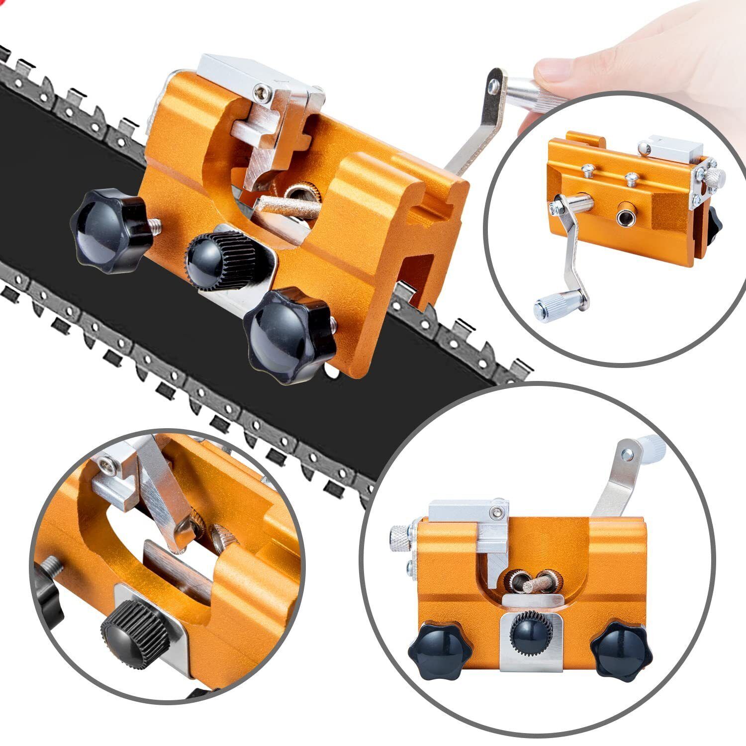 Chainsaws: Easy Portable Chainsaw Sharpener Jigs Sharpening Tool Chain Saws Electric Saws