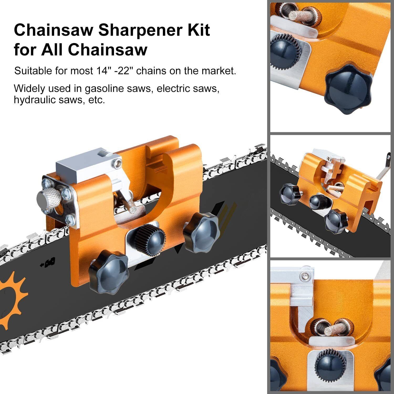 Chainsaws: Easy Portable Chainsaw Sharpener Jigs Sharpening Tool Chain Saws Electric Saws