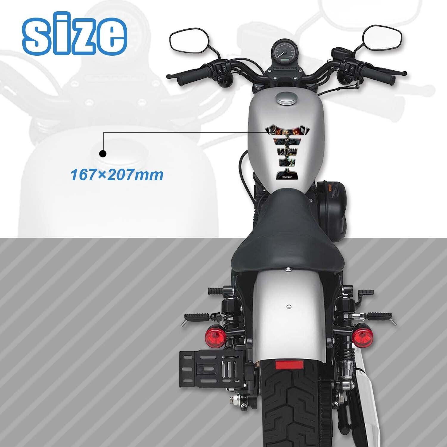 Automotive Decor: Tank Pad Fuel Tank Sticker Guard Motorcycle Decoration Fit For Kawasaki Z400