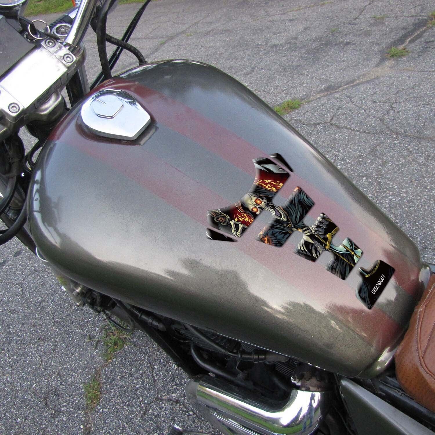 Automotive Decor: Tank Pad Fuel Tank Sticker Guard Motorcycle Decoration Fit For Kawasaki Z400