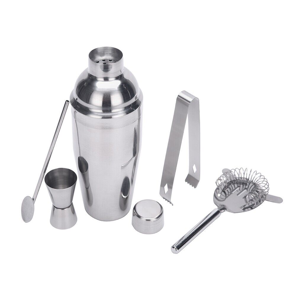 Wine & Champagne Hampers: Boston Cocktail Shaker Set Maker Mixer Martini Spirit Bar Strainer Bartender Kit