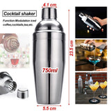 Wine & Champagne Hampers: Boston Cocktail Shaker Set Maker Mixer Martini Spirit Bar Strainer Bartender Kit