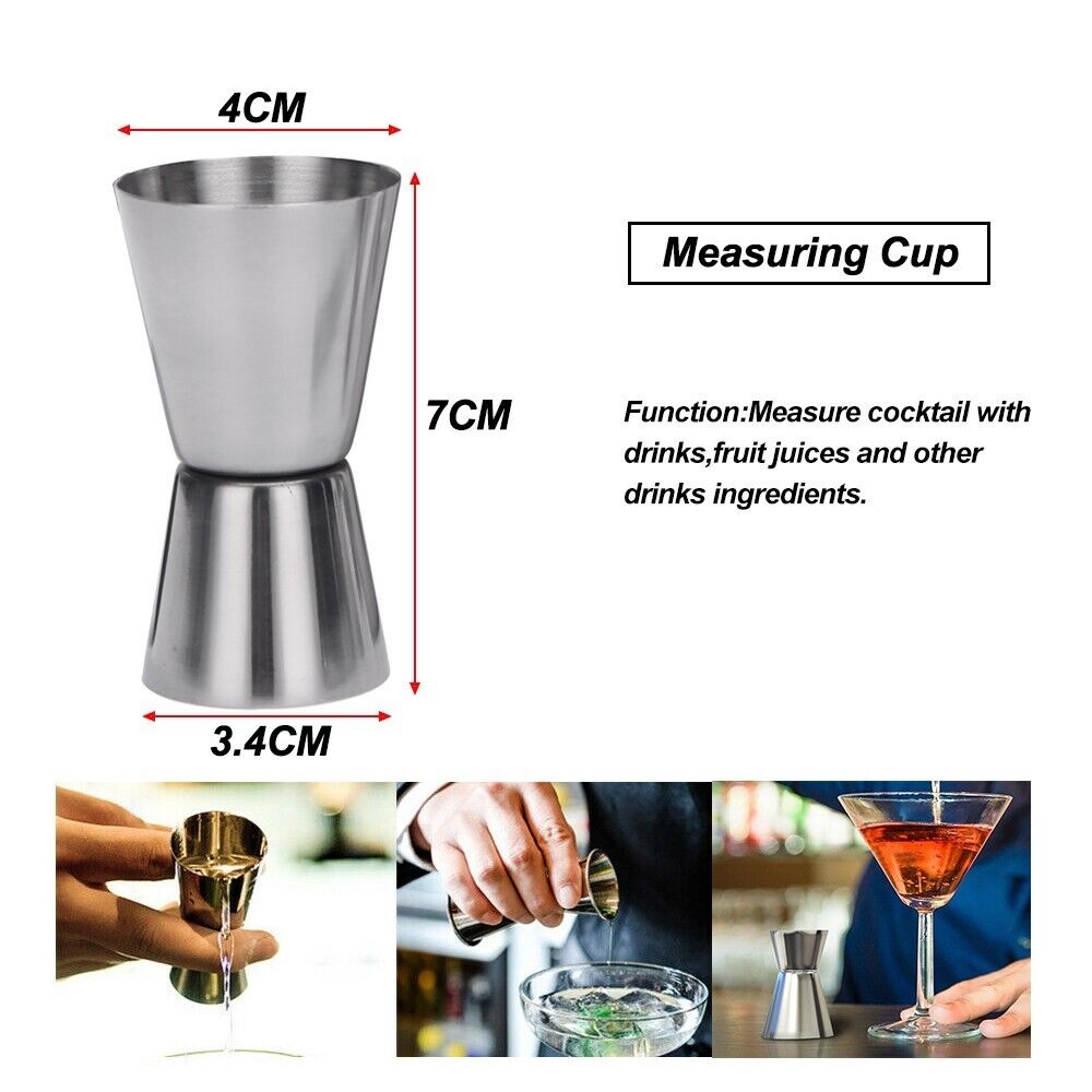 Wine & Champagne Hampers: Boston Cocktail Shaker Set Maker Mixer Martini Spirit Bar Strainer Bartender Kit