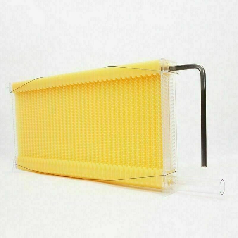 Beekeeping: Neweast 7Pcs Flow Bee Comb Hive Frames For Wooden Beekeeping Beehive House