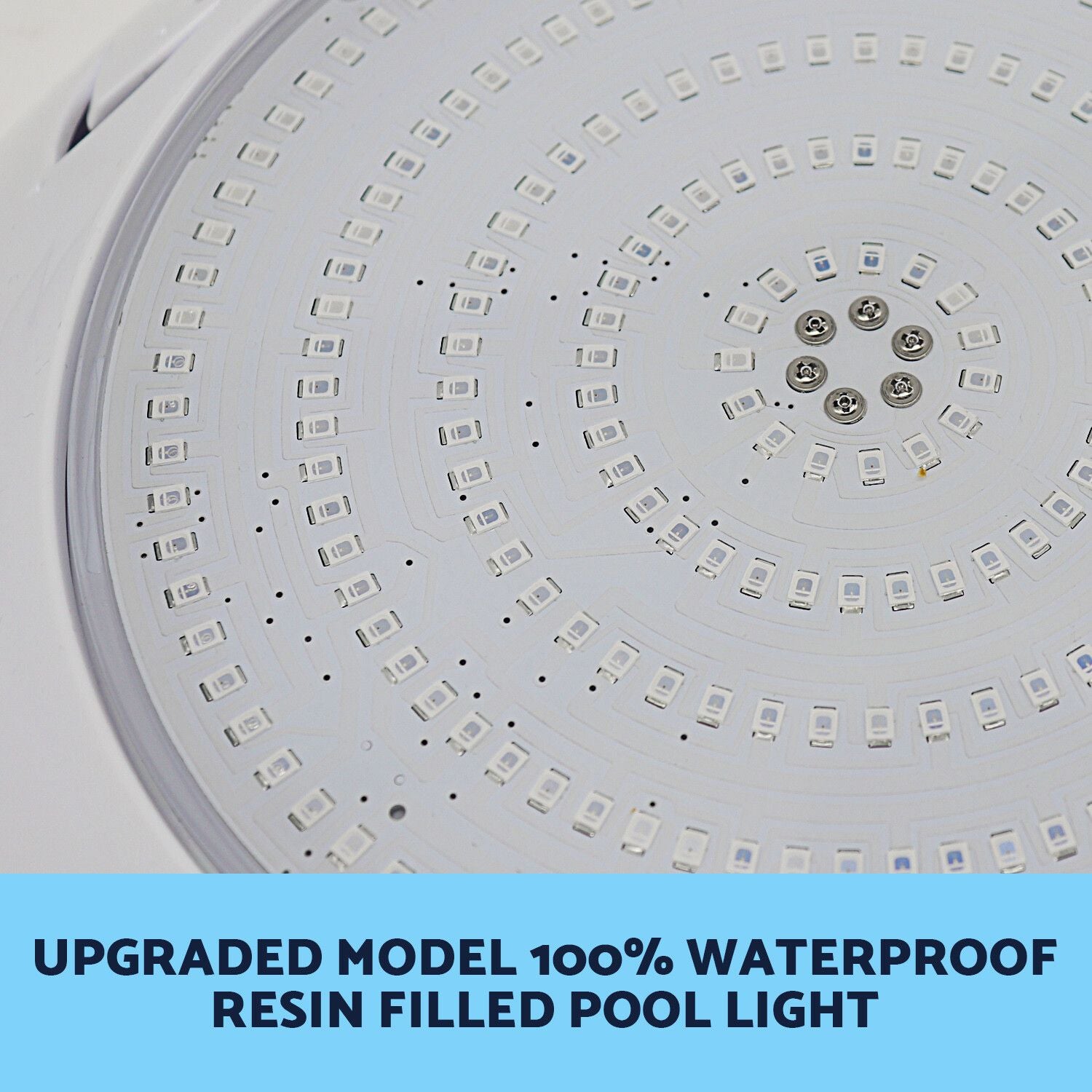 Resin Filled Swimming Pool LED Light 12V 55W RGB Remote Control Memory Function